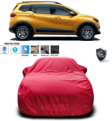 PAGORA Car Cover For Renault Triber (With Mirror Pockets)(Maroon)