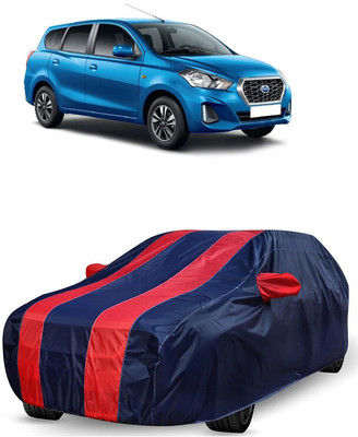 ANTOFY Car Cover For Datsun Go Plus D Petrol (With Mirror Pockets)(Red, Blue)