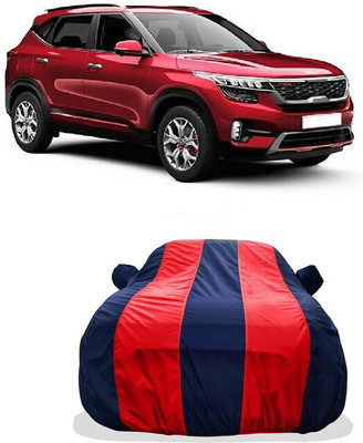 Tricway Car Cover For Kia Seltos HTX D Diesel (With Mirror Pockets)(Red)