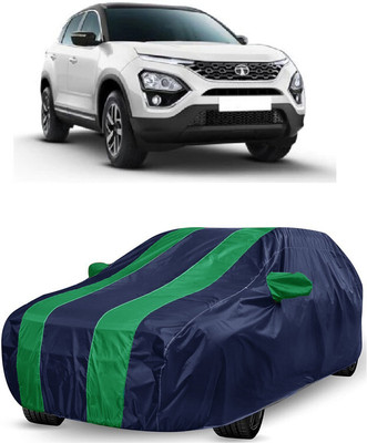 ANTOFY Car Cover For Tata Harrier XE Diesel (With Mirror Pockets)(Green, Blue)