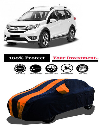 Amexride Car Cover For Honda BRV i-VTEC S MT (With Mirror Pockets)(Orange)