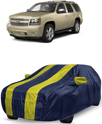 ANTOFY Car Cover For Chevrolet Tahoe 5.7L V8 (With Mirror Pockets)(Yellow, Blue)