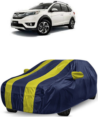 ANTOFY Car Cover For Honda BRV i-VTEC V MT Petrol (With Mirror Pockets)(Yellow, Blue)