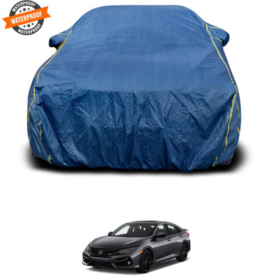 PAGORA Car Cover For Honda Civic (With Mirror Pockets)(Blue)