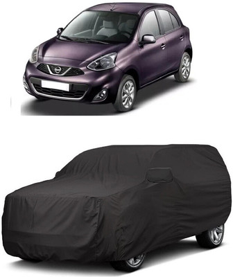 ANTOFY Car Cover For Nissan Micra Diesel XL Optional (With Mirror Pockets)(Grey)