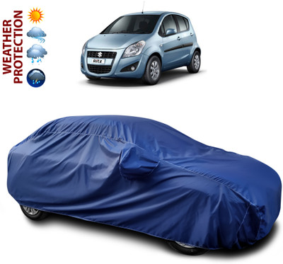 CODOKI Car Cover For Maruti Suzuki Ritz (With Mirror Pockets)(Blue)