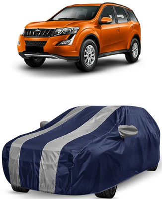 ANTOFY Car Cover For Mahindra XUV500 W7 AT Diesel (With Mirror Pockets)(White, Blue)