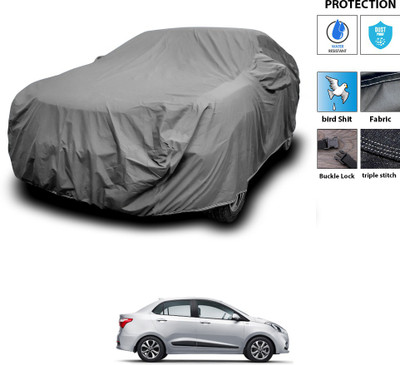 PAGORA Car Cover For Hyundai Xcent (With Mirror Pockets)(Grey)