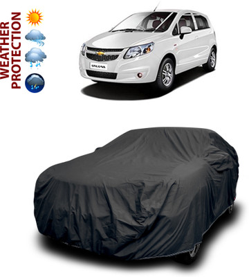 CODOKI Car Cover For Chevrolet Sail UVA (With Mirror Pockets)(Black)