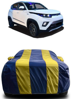 SUGASHRI Car Cover For Mahindra eKUV100 P1 Electric (With Mirror Pockets)(Yellow, Blue)