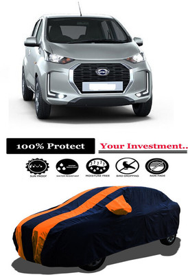 Amexride Car Cover For Datsun Redi GO T (With Mirror Pockets)(Orange)