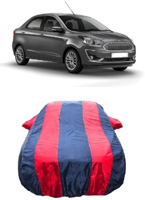 Wegather Car Cover For Ford Figo Aspire Trend Plus Petrol (With Mirror Pockets)(Red)