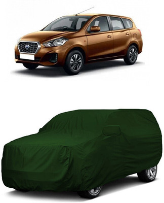 ANTOFY Car Cover For Datsun Go Plus A Option Petrol (With Mirror Pockets)(Green)