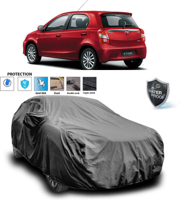 PAGORA Car Cover For Toyota Etios Liva (With Mirror Pockets)(Grey)