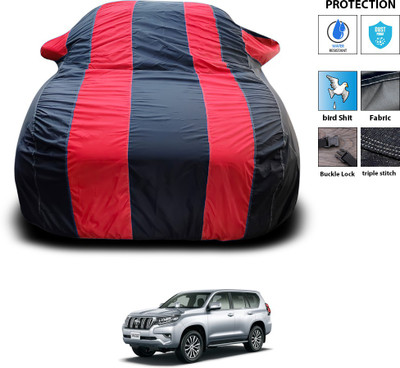 PAGORA Car Cover For Toyota Land Cruiser Prado (With Mirror Pockets)(Red)