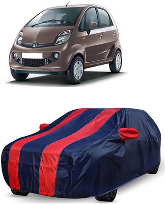 ANTOFY Car Cover For Tata Nano XTA (With Mirror Pockets)(Red, Blue)
