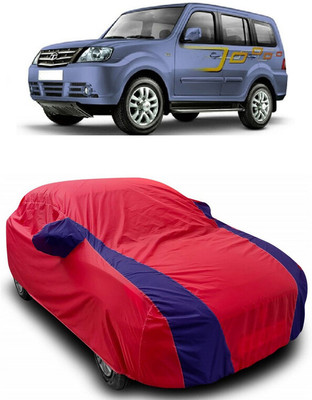 ANTOFY Car Cover For Tata Sumo Grande MKII EX Turbo BSIII (With Mirror Pockets)(Red, Blue)
