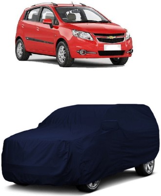 ANTOFY Car Cover For Chevrolet Sail Hatchback 1.3 TCDi LS ABS (With Mirror Pockets)(Blue)