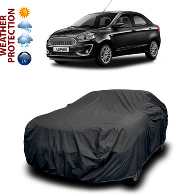 PAGORA Car Cover For Ford Aspire (With Mirror Pockets)(Black)