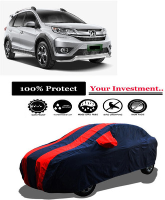 Amexride Car Cover For Honda BRV i-DTEC VX MT Diesel (With Mirror Pockets)(Red)