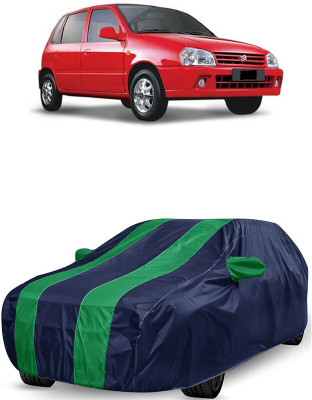 ANTOFY Car Cover For Maruti Suzuki Zen 1.0i (With Mirror Pockets)(Green, Blue)