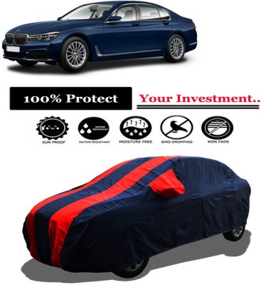 Amexride Car Cover For BMW 7 Series 730Ld Design Pure Excellence CBU (With Mirror Pockets)(Red)