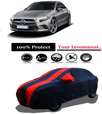 Amexride Car Cover For Mercedes Benz A-Class Sedan (With Mirror Pockets)(Red, Blue)