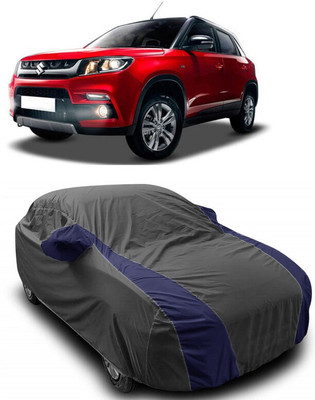 ANTOFY Car Cover For Maruti Suzuki Grand Vitara ZDi Plus Dual Tone (With Mirror Pockets)(Grey, Blue)