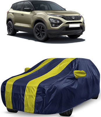 ANTOFY Car Cover For Tata Harrier XZ Plus Diesel (With Mirror Pockets)(Yellow, Blue)
