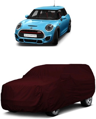 ANTOFY Car Cover For Mini Cooper Cooper 3 Door John Cooper Works Petrol (With Mirror Pockets)(Maroon)