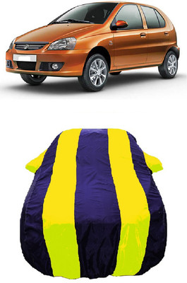 Wegather Car Cover For Tata Indica eV2 eLS (With Mirror Pockets)(Yellow)