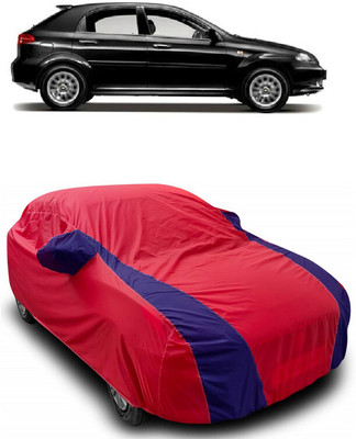 ANTOFY Car Cover For Chevrolet Optra SRV 1.6 (With Mirror Pockets)(Red, Blue)