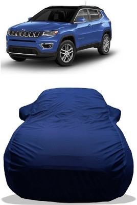 Wegather Car Cover For Jeep Compass 2.0 Limited Plus Diesel (With Mirror Pockets)(Blue)