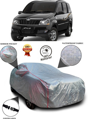 GOSHIV-car and bike accessories Car Cover For Mahindra Xylo (With Mirror Pockets)(Silver)