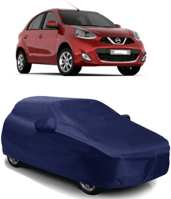 SUGASHRI Car Cover For Nissan Micra 1.5L (With Mirror Pockets)(Blue)