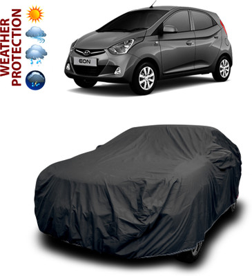 PAGORA Car Cover For Hyundai Eon (With Mirror Pockets)(Black)