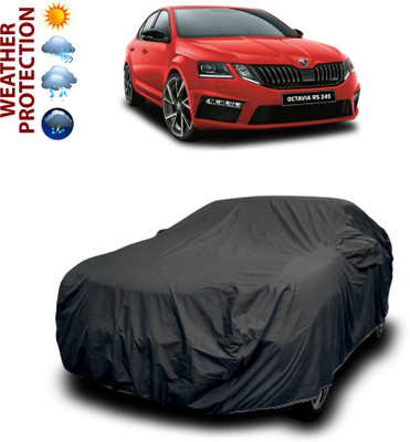 CODOKI Car Cover For Skoda Octavia RS 245 (With Mirror Pockets)(Black)