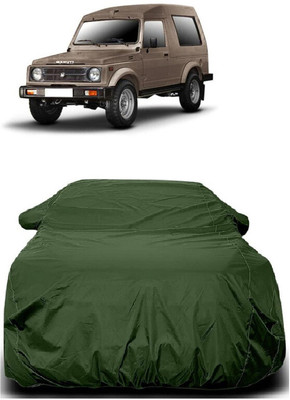 Autoprime Car Cover For Maruti Suzuki Gypsy King Hard Top MPI (With Mirror Pockets)(Green)