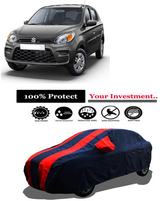 Amexride Car Cover For Maruti Suzuki Alto 800 STD (With Mirror Pockets)(Red)