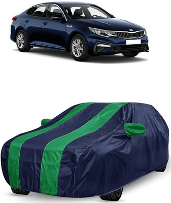 ANTOFY Car Cover For Kia Optima (With Mirror Pockets)(Green, Blue)