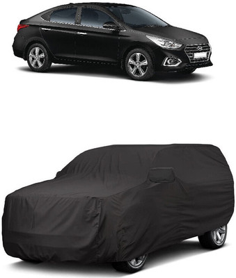 ANTOFY Car Cover For Hyundai Verna CRDi 1.6 AT SX Plus (With Mirror Pockets)(Grey)