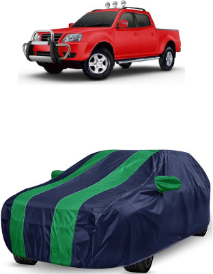 ANTOFY Car Cover For Tata Xenon XT EX 4X2 (With Mirror Pockets)(Green, Blue)