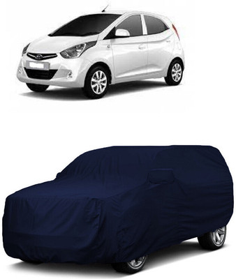 ANTOFY Car Cover For Hyundai EON 1.0 Magna Plus Option O (With Mirror Pockets)(Blue)