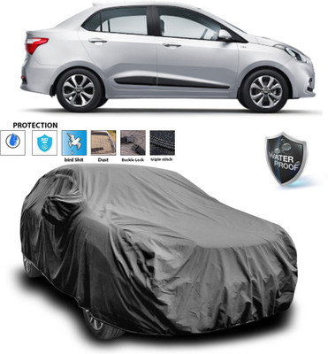 PAGORA Car Cover For Hyundai Xcent (With Mirror Pockets)(Grey)