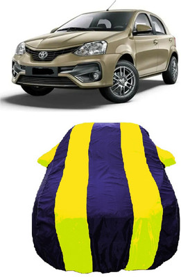 Wegather Car Cover For Toyota Etios Liva 1.2 V Dual Tone Petrol (With Mirror Pockets)(Yellow)