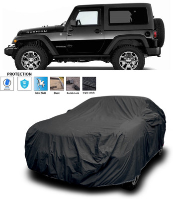 CODOKI Car Cover For Mahindra Thar (With Mirror Pockets)(Black)