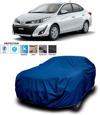 PAGORA Car Cover For Toyota Yaris (With Mirror Pockets)(Blue)