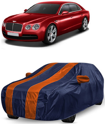 ANTOFY Car Cover For Bentley Flying Spur V8 Petrol (With Mirror Pockets)(Orange, Blue)