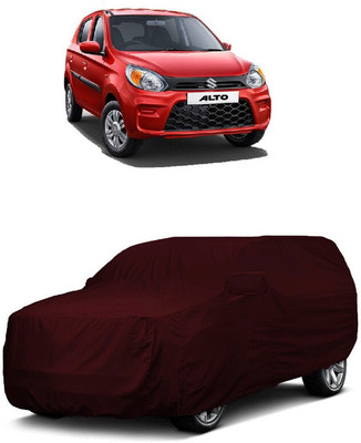 ANTOFY Car Cover For Maruti 800 Std (With Mirror Pockets)(Maroon)