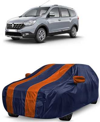 ANTOFY Car Cover For Renault Lodgy Stepway 110PS RXZ 7S Diesel (With Mirror Pockets)(Orange, Blue)